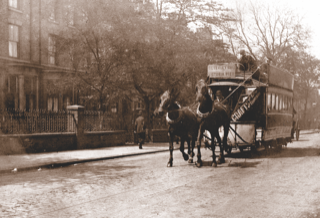 A horse drawn tram on Beverley Road