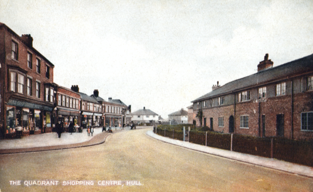 The Quadrant Shopping Centre shortly after construction in the late 1920s
