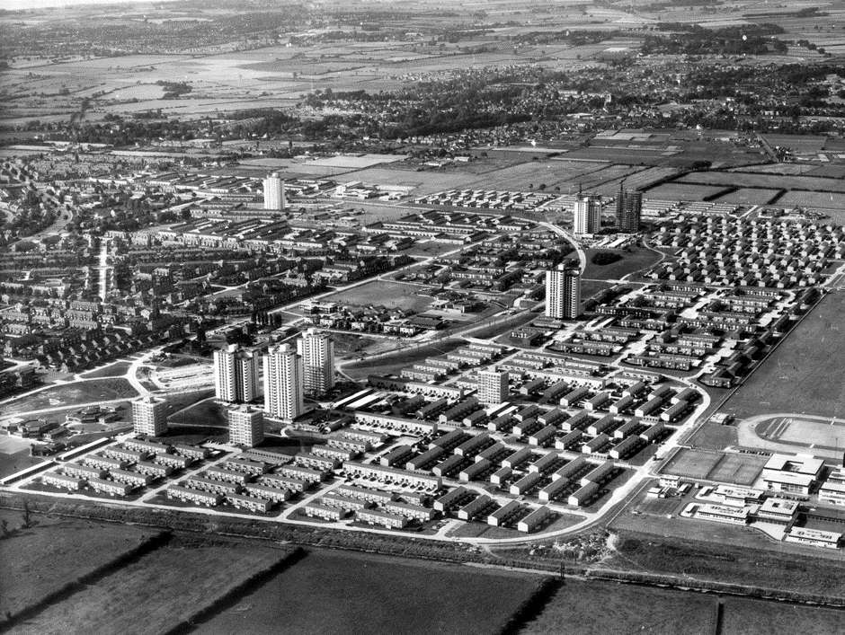 The newly completed Orchard Park Estate in 1970 (HDM)