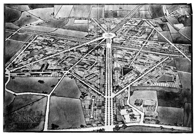 Hirst plan of the proposed Preston Road Estate