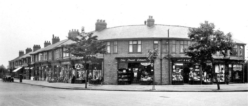 Preston Road shops in 1929
