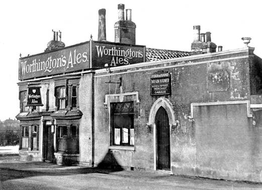The old Four Alls Four In Hand pub in 1937